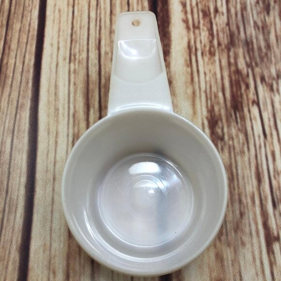 Vintage Tupperware Clear White Nesting Measuring Cup 2/3 CUP Replacement 763-1 - Picture 1 of 15